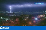Incredible video shows lightning across San Francisco Bay Area