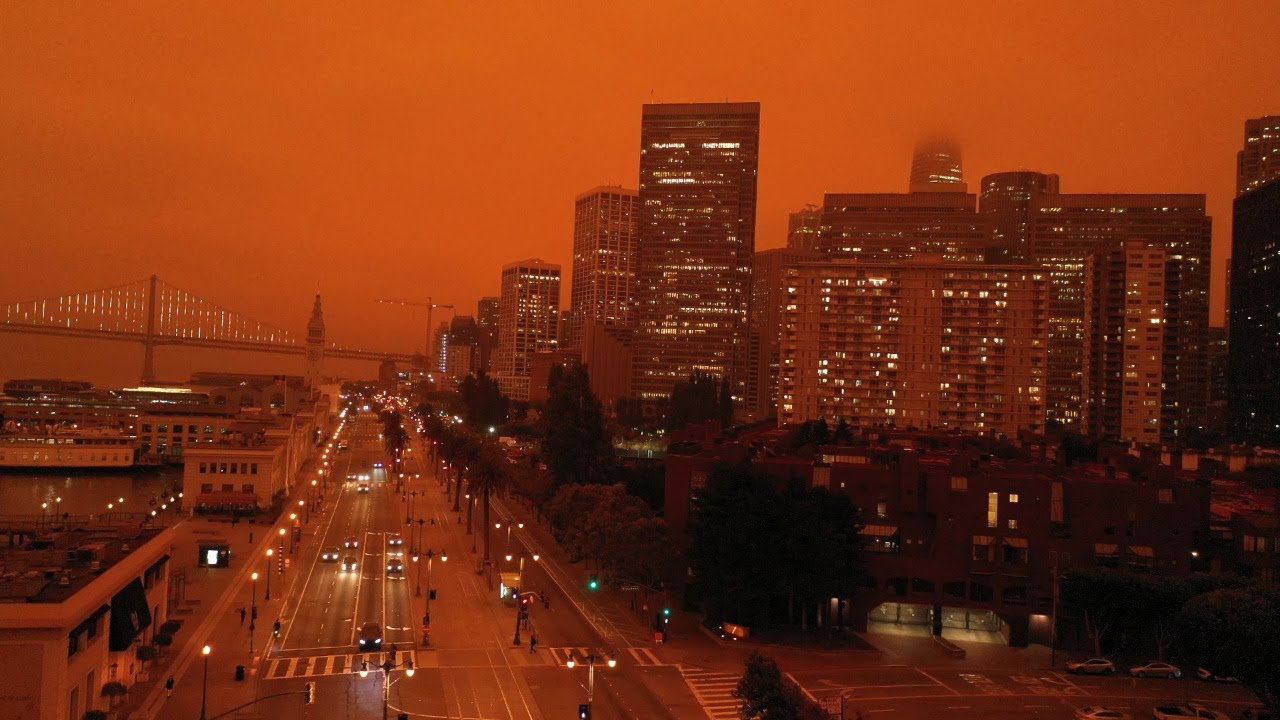 Watch San Francisco Bay Areas Dark Orange Skies As California